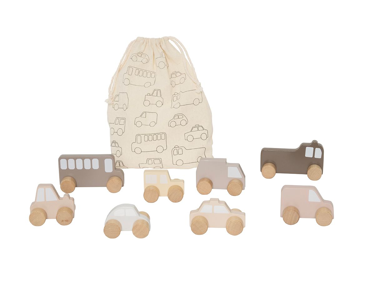 JABADABADO Premières voitures W7247 8 voitures dans un sac tissu (7332599072476)