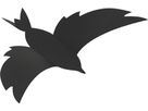 SECURIT Lavagna Gesso 3-D Bird W3D-BIRD nero, 7 pezzi 28x16.3x1cm (8719075287583)