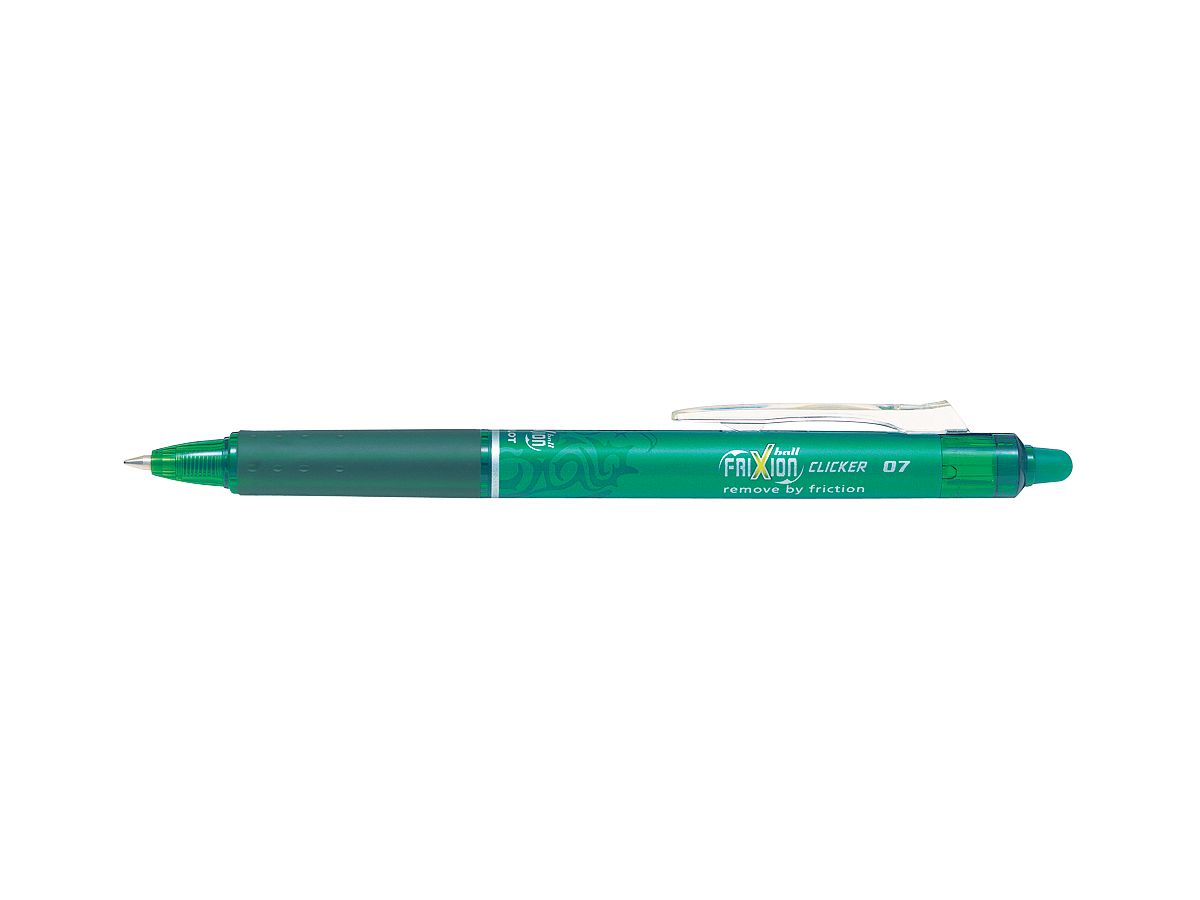 PILOT Frixion Clicker 0.7mm BLRT-FR7-G vert, rechargeable, corrig. (4902505417528)