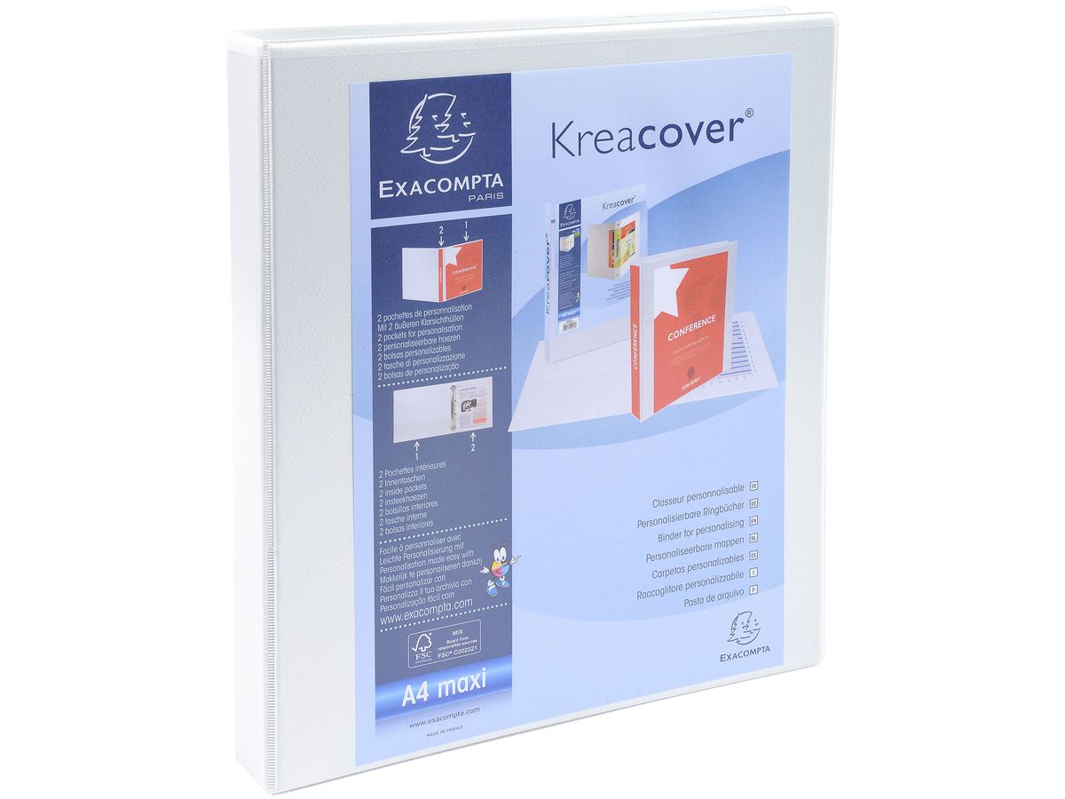 EXACOMPTA Classeur de pres. 51940E A4 4 anneaux 3.8cm (3130631519408)