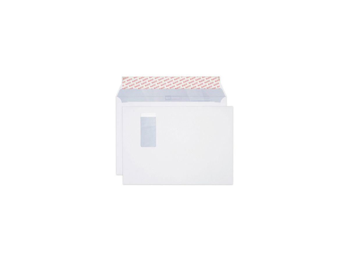 ELCO Buste finestra destra C4 74479.12 120g, bianco, colla 10 pezzi (7610425350302)