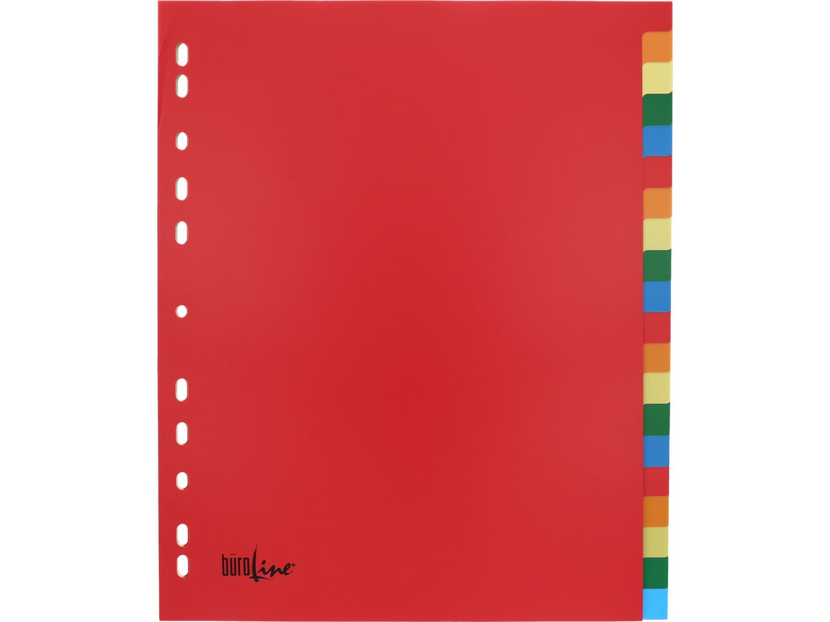 BÜROLINE Register PP A4+ 40992 multicolor 20-teilig (7612532058300)