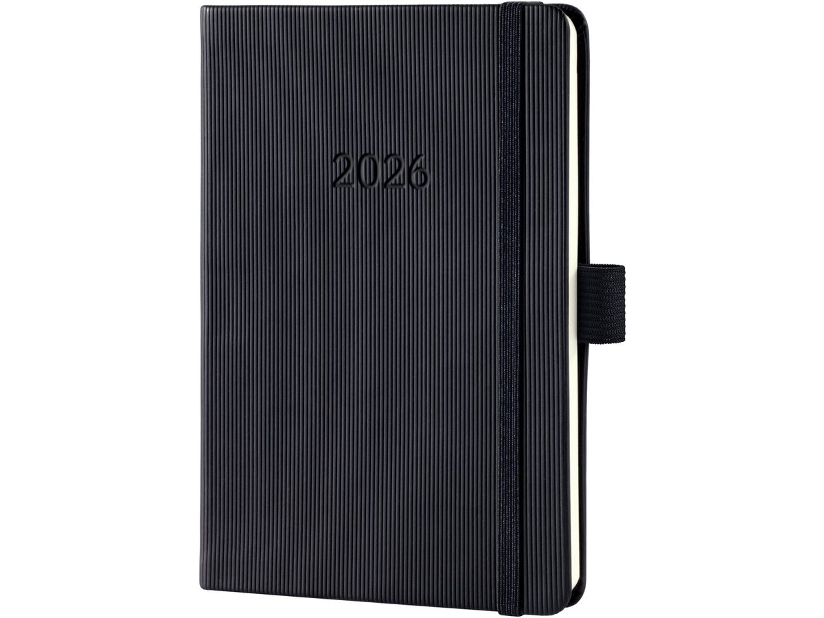 CONCEPTUM Calendrier semainier 2026 C2615 1S/2P noir 10.8x15.1cm (4004360772665)