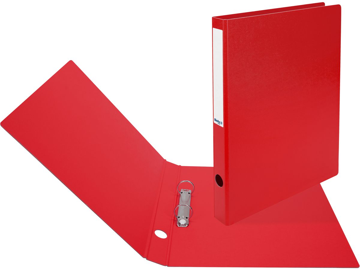 BIELLA Classeur à anneaux Viria 3.1cm 15140345U rouge 2 anneaux A4 (7611365203970)
