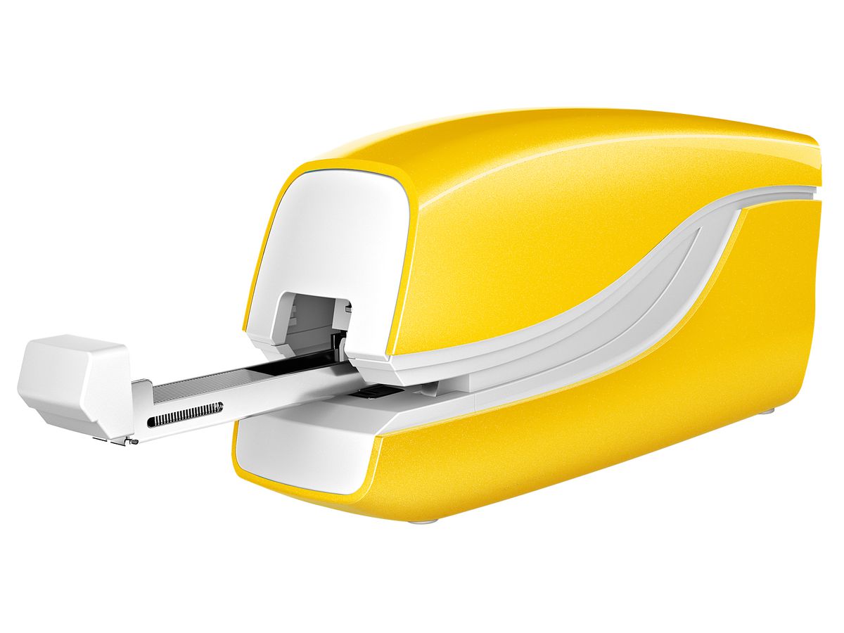 LEITZ Agrafeuse electron. NeXXt 5566 5566-10-16 jaune 10 feuilles (4002432122332)