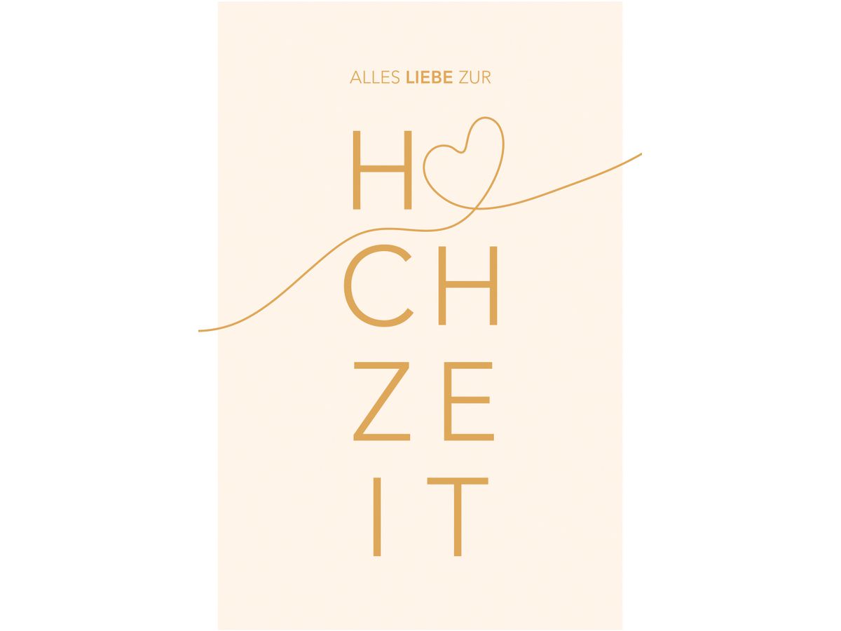 ABC Hochzeitskarte B6 51646 Alles Liebe Hochzeit (7611119213514)