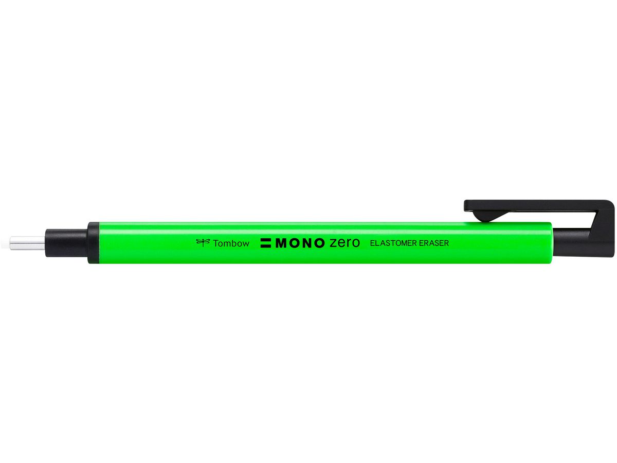 TOMBOW Gomme Mono Zero 2.3mm EH-KUR63 neon-vert, (4003198502529)