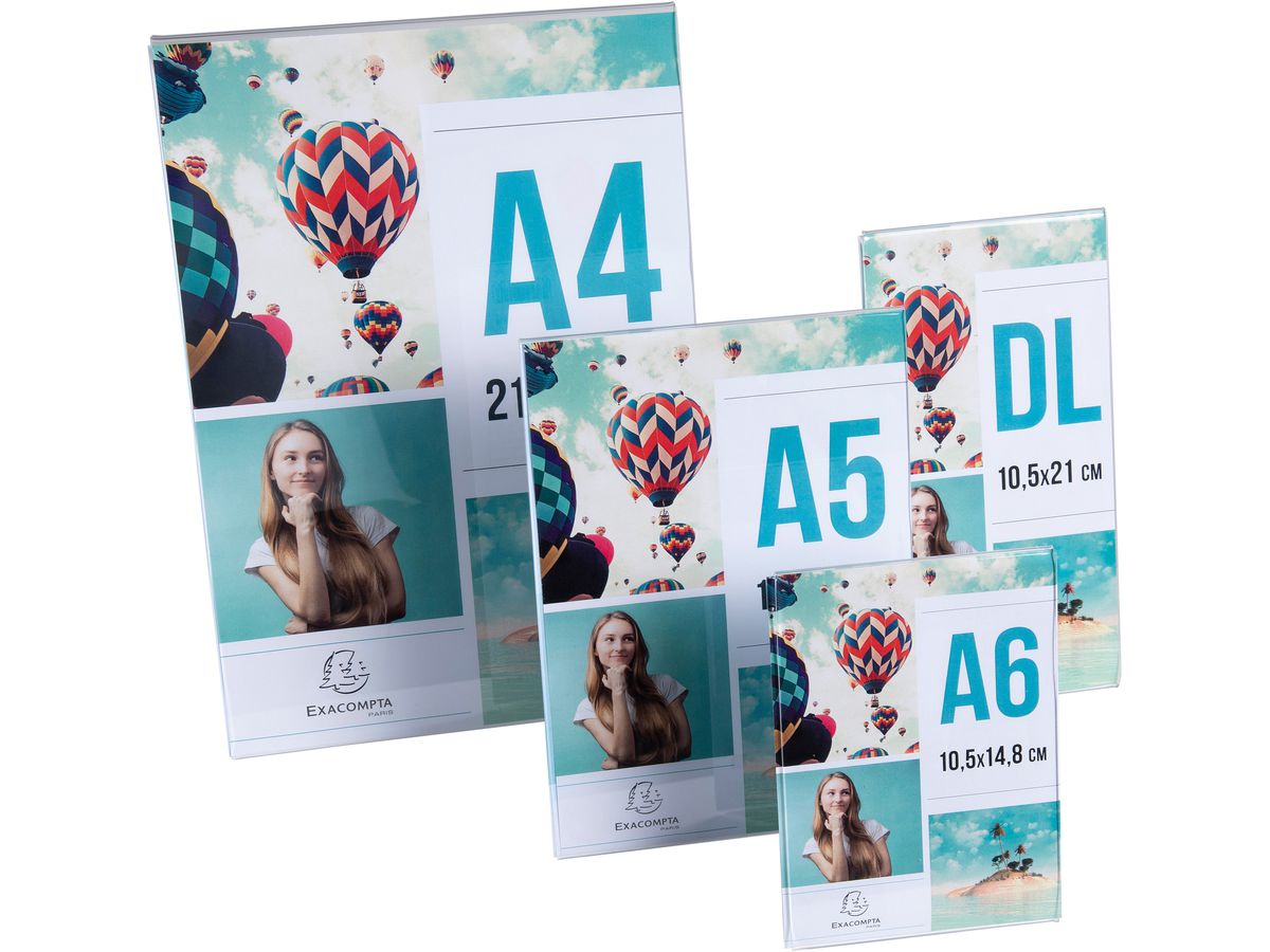 EXACOMPTA Supporto da tavolo DL 83058D trasparente alto/attraverso (9002493109278)