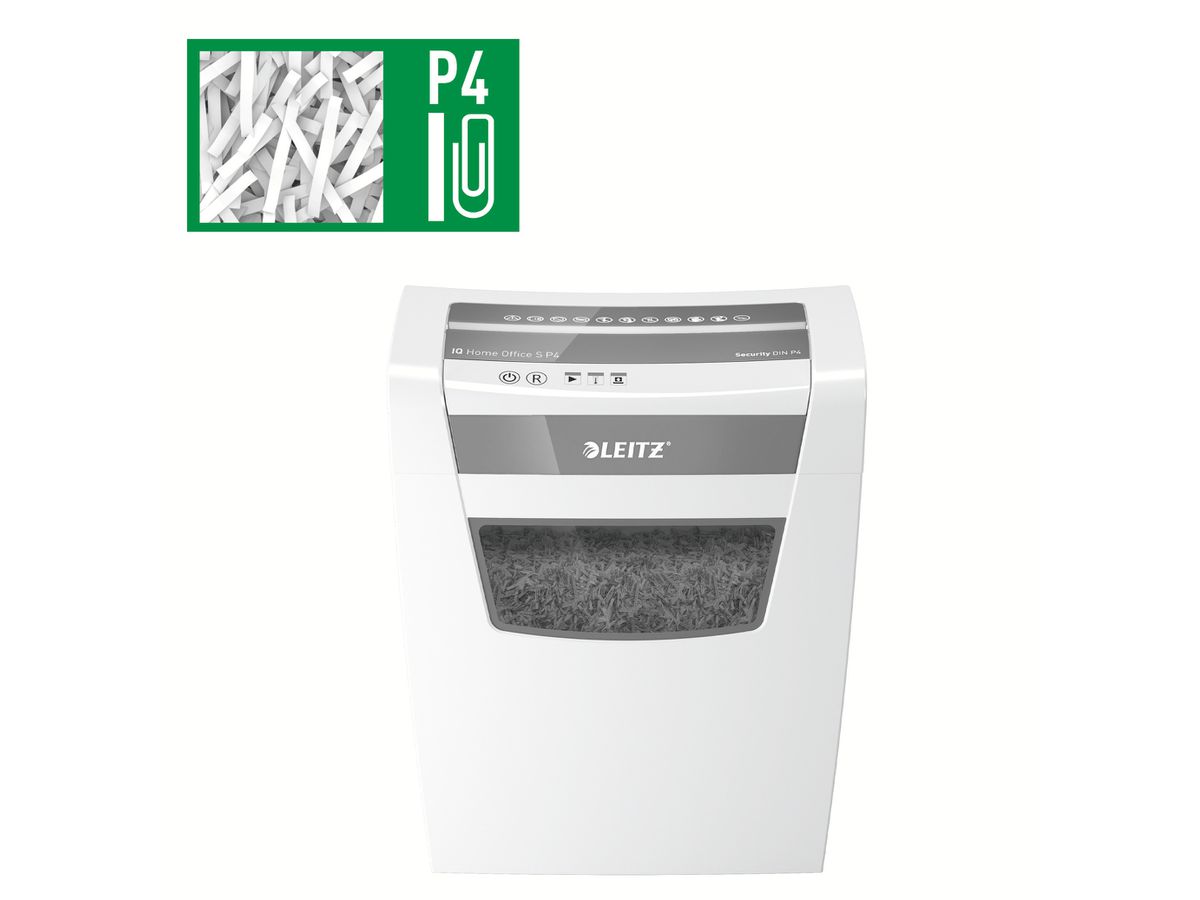 LEITZ Destructeur doc IQ Home Office 8036-00-00 Modèl S P4 80360000 12 feuill. (4002432134977)