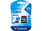 VERBATIM Micro SDXC Card 128GB 44085 with Adapter Class 10. UHS 1 (0023942440857)