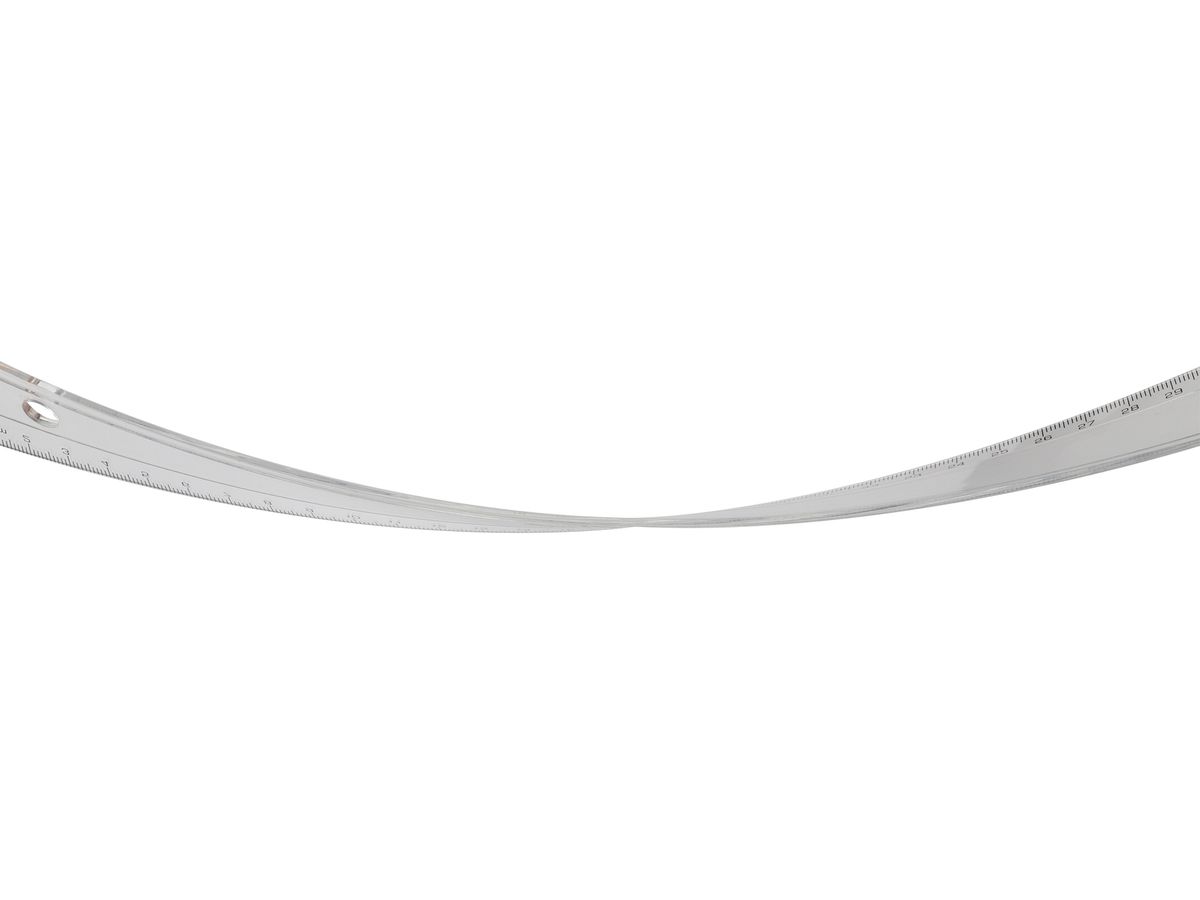 BÜROLINE Règle 15cm 303402 incassable, transparent (7612532022356)