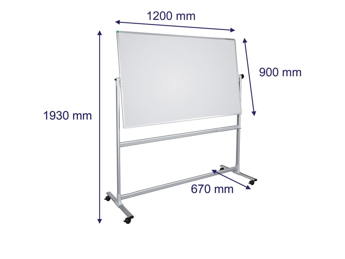 FRANKEN Tableau rotatif pied 120x90 cm ST901 U-Act!Line, acier émaillé (4016946223539)