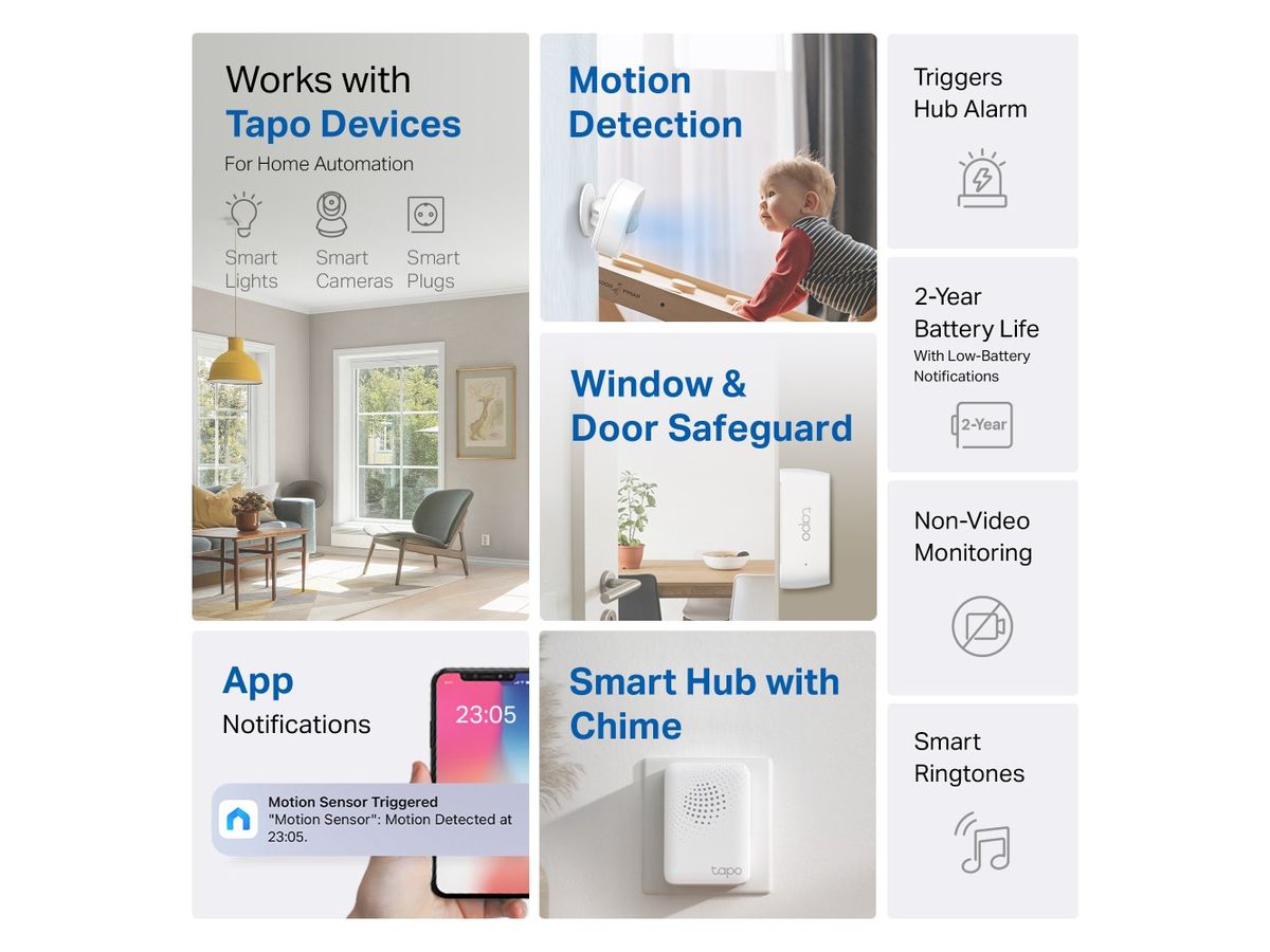 TP-LINK Smart Sensor Starter Kit Tapo T30 KIT 1x T100,2x T110,1x H100 (8885020627039)