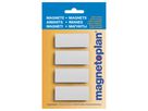 MAGNETOPLAN Supp. Calamita Rettang. 16651400 bianco 4 pezzi (4013695014159)