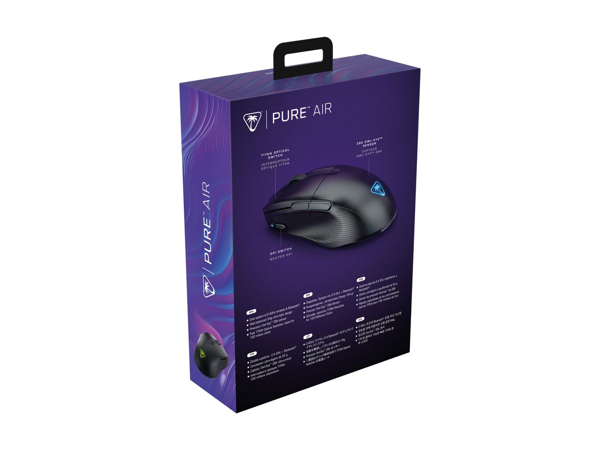 TURTLE BEACH Pure Air TBM-1102-05 Gaming Mouse, Black (0731855711024)