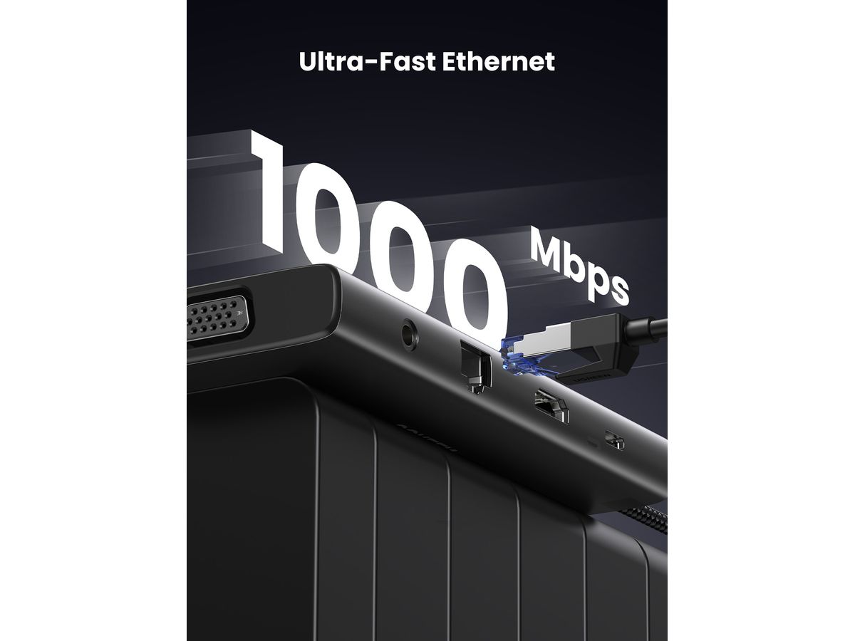 UGREEN USB-C Hub 11-in-1 45520 100W, 4k 60Hz (6941876245208)