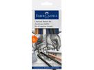 FABER-CASTELL Set à dessiner charbon 114002 Pastel blanc medium 7 pcs. (4005401140023)