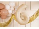 PARTYDECO Ballon en plastique no. 6 72cm FB230P-6-013 beige (5904555035188)
