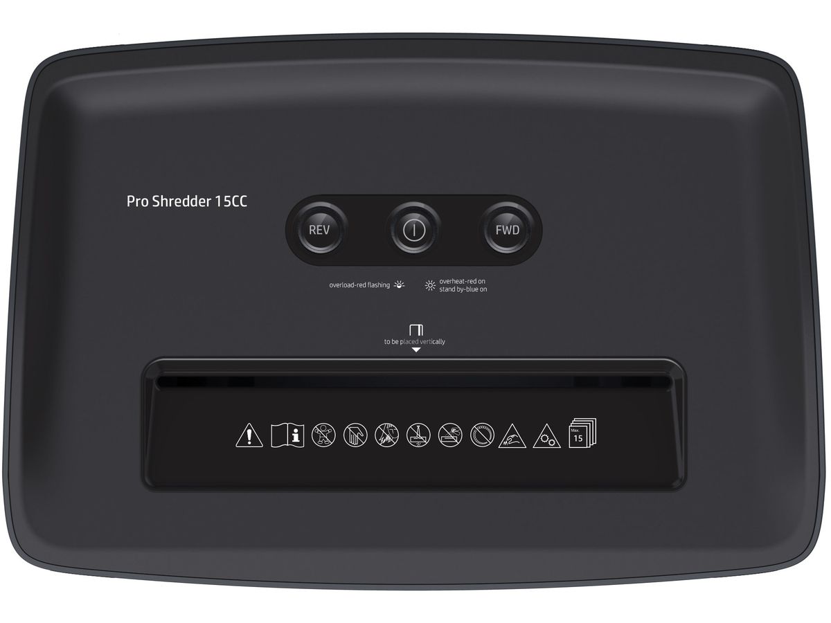HP Aktenvernichter 15CC 2811 schwarz (4030152028115)