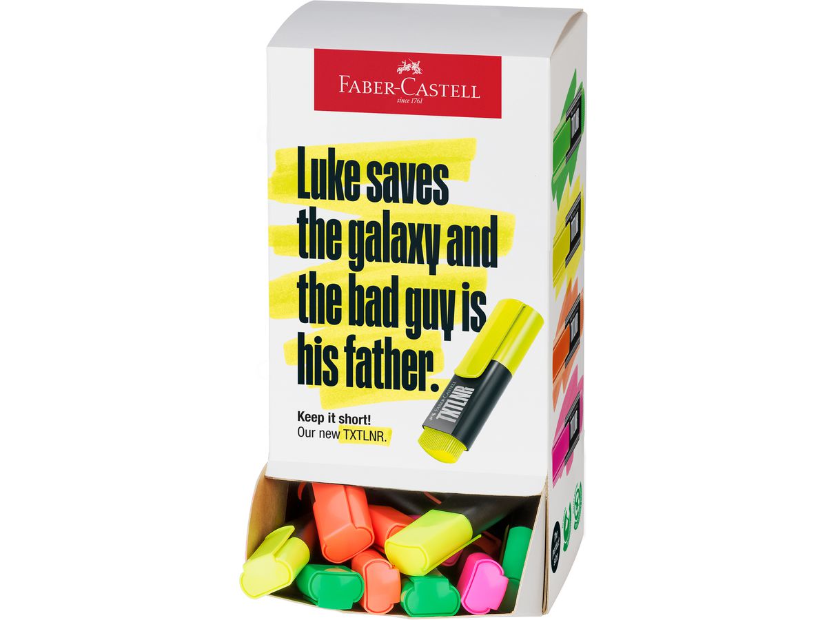 FABER-CASTELL Display Surligneur TXTLNR SF 154200 60 pcs, assorties (4005401542001)