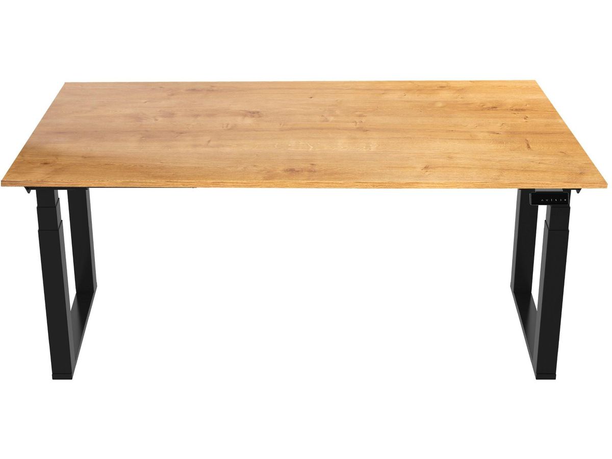 CONTINI Bürotisch ET225Q 180x80cm 109451 Eiche/schwarz (9470109451002)