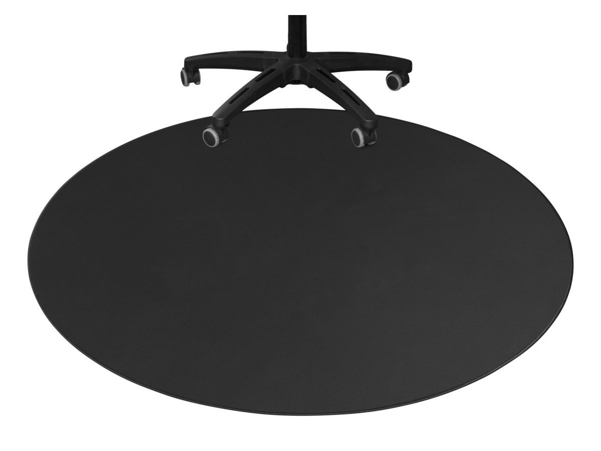DELTACO Floorpad, round, Black GAM-125 1100x1100x3 mm (7333048050991)