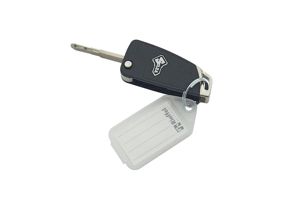 RIEFFEL SWITZERLAND Etichette chiave 38x22mm KT 1000 NEON GELB giallo neon 100 pezzi (7630010411270)