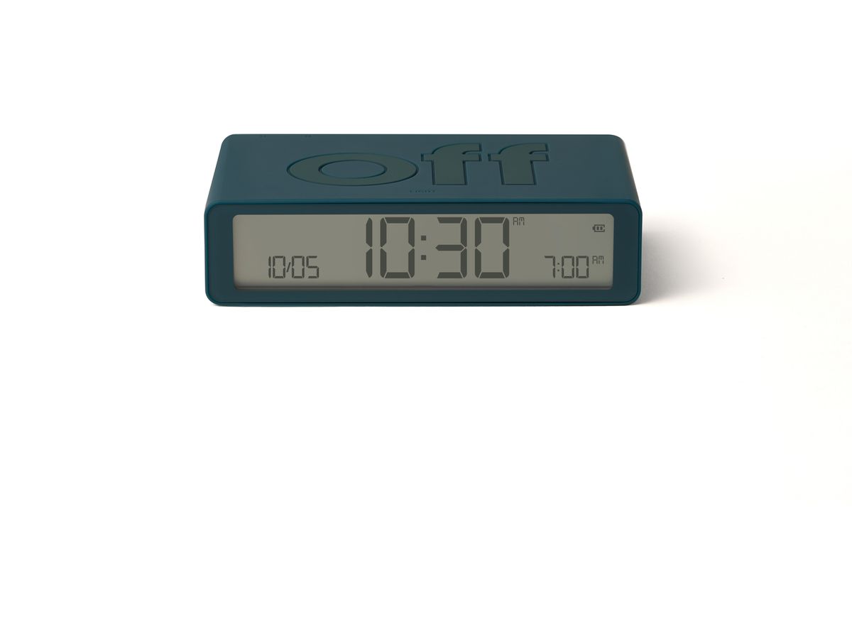 LEXON Wecker Flip Classic LR157BF9 blau, USB-C (3660491209350)