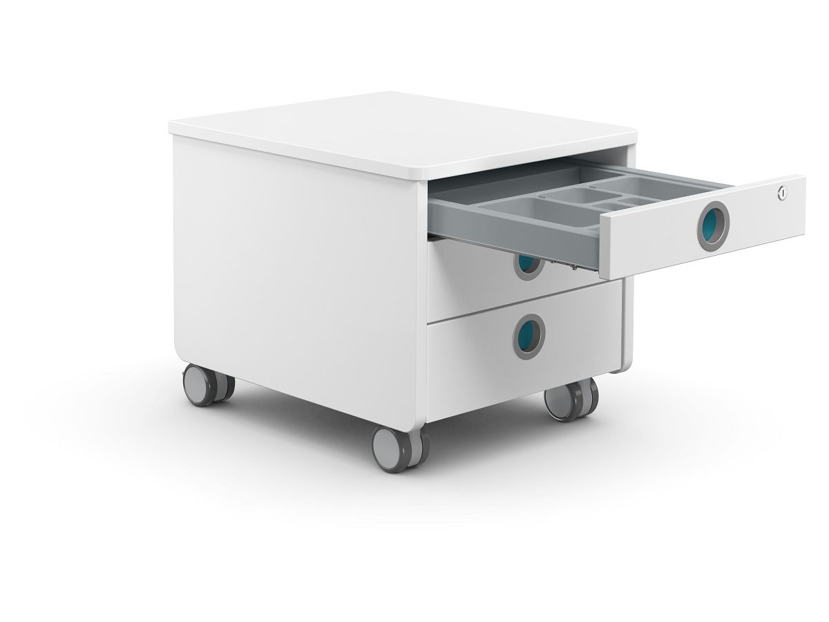 MOLL Cassettiera su rot. 43x54x43cm 100 2660 204 3 cassetti, per i bambini (4042984239713)