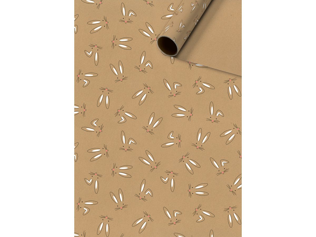 STEWO Geschenkpapier Bunny 2528544360 weiss 70x200cm (7630050860656)