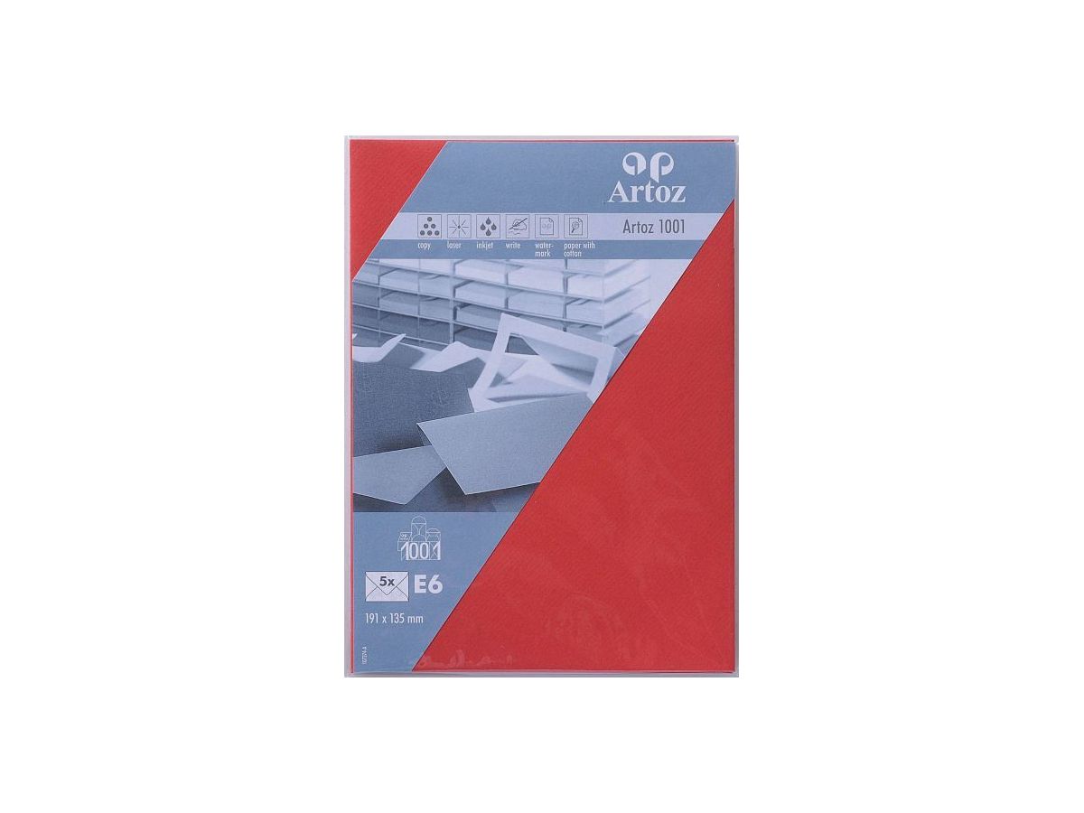 ARTOZ Buste 1001 E6 107374185 100g, rosso 5 pezzi (7612450247213)