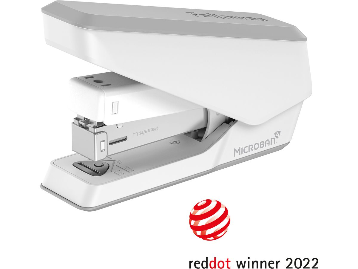 FELLOWES Cucitrice EasyPress LX840 5011701 Microban, bianco 25 fogli (0043859776566)