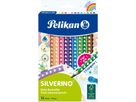 PELIKAN Crayons de couleur Silverino 700627 12 couleurs (4012700700629)