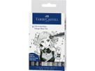 FABER-CASTELL Pitt Artist Pen Manga Basic 167107 grau 8 Stück (4005401671077)