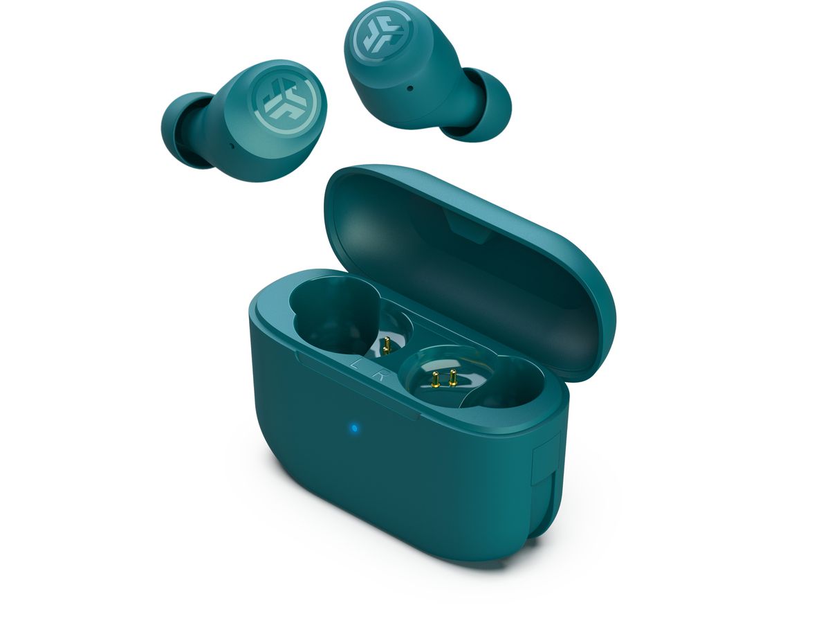 JLAB Go Pop+ Earbuds IEUEBGAIRPOPRTEL124 True Wireless, Teal (0812887017190)