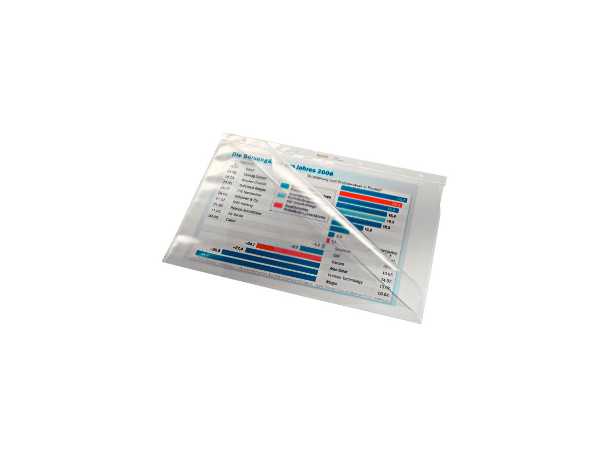 LEITZ Dossier PP A4 47440000 chiaro, 0,08mm 100 pezzi (4002432430819)