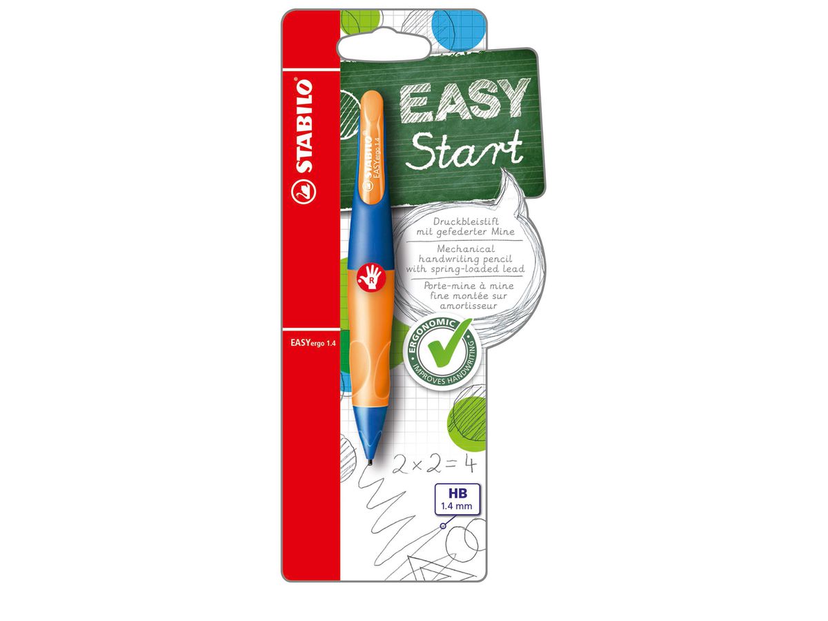 STABILO EASYergo Start R 1.4mm B-46905-5 blu/arancione (4006381469050)