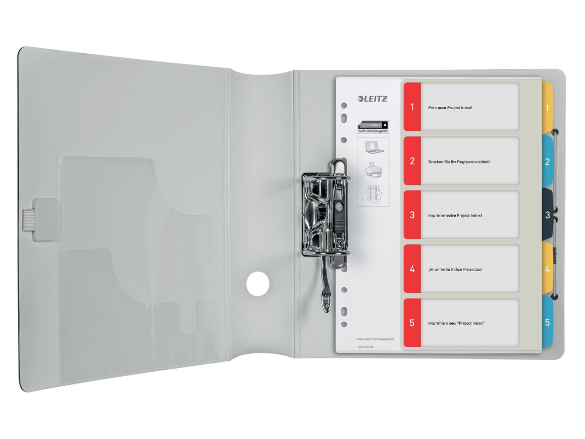 LEITZ Registro PP Cosy A4+ 1240-00-00 multicolore 1-5 (4002432125098)