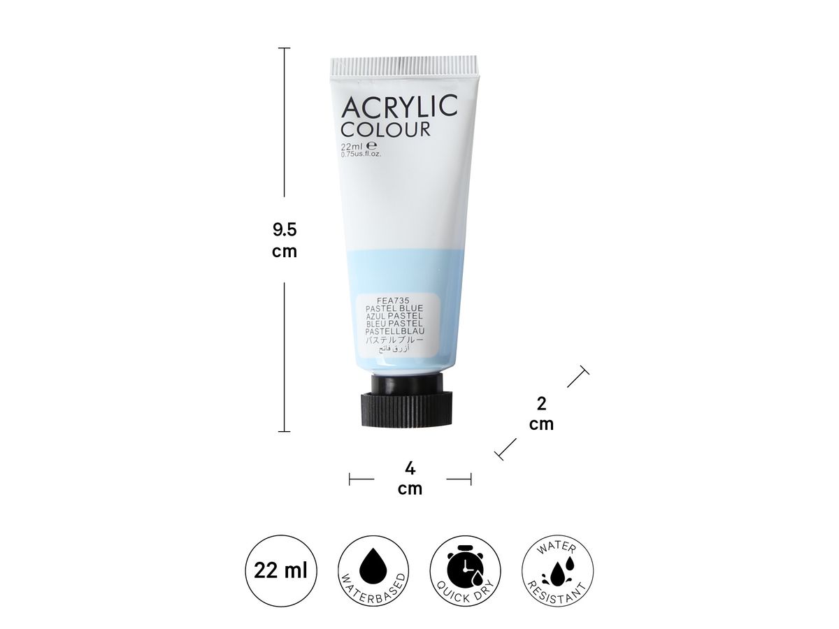 I AM CREATIVE Set acrilico 8x22ml 2001.81 pastello (7611983217083)