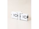 ESMEE Wanduhr Flip Clock 240.006.04 weiss (7611983195466)