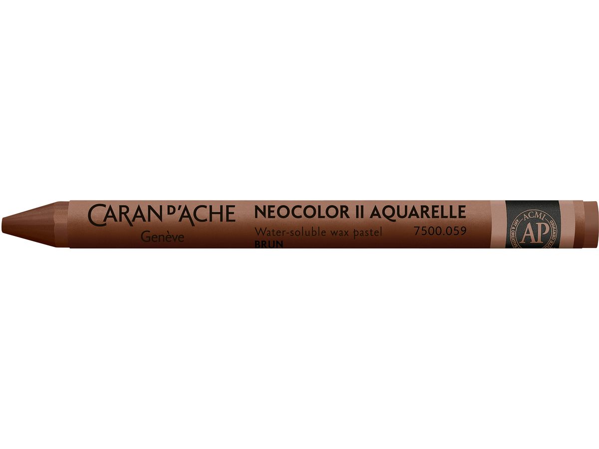 CARAN D'ACHE Crayons de cire Neocolor II 7500.059 brun (7610186271809)