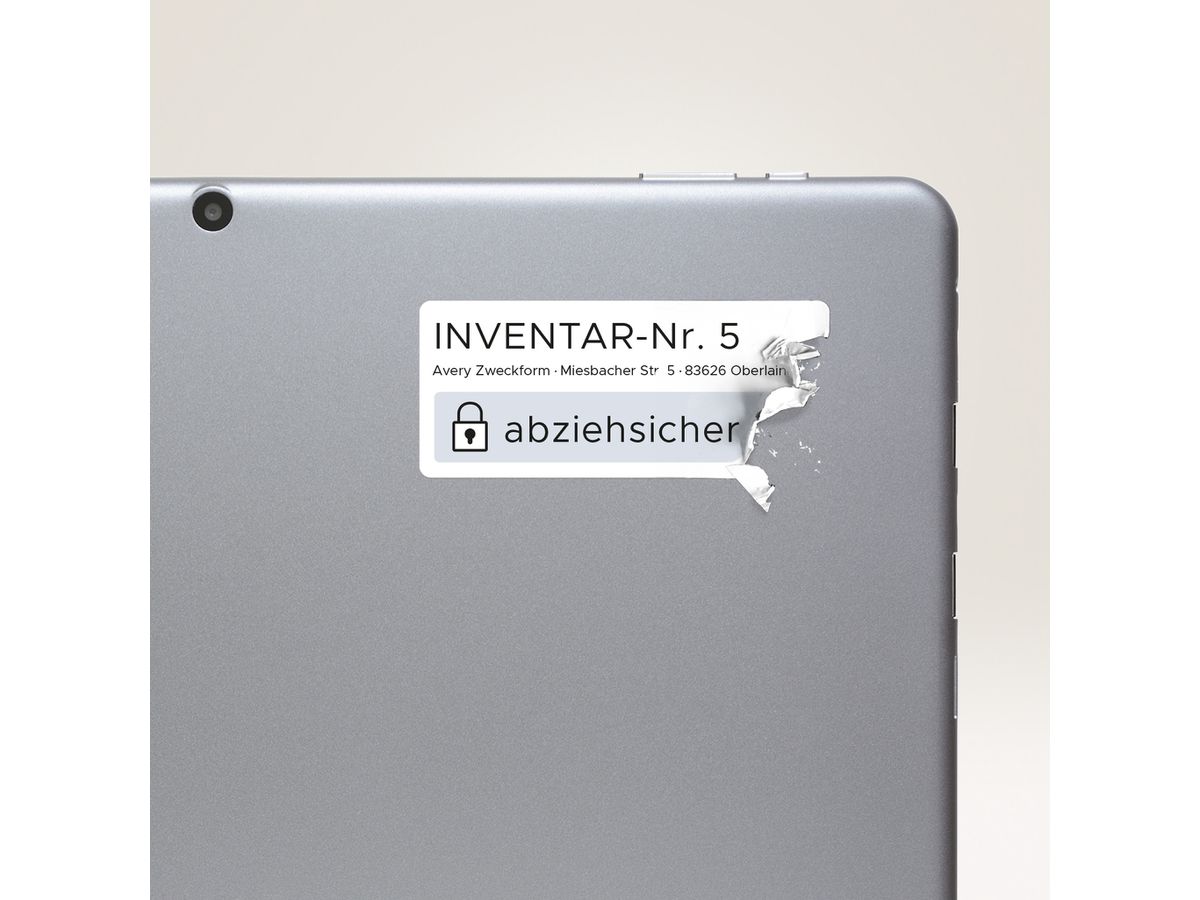 AVERY ZWECKFORM Etichette 45,7×25,4mm L6145-20 non perm. 800 pezzi (4004182059876)