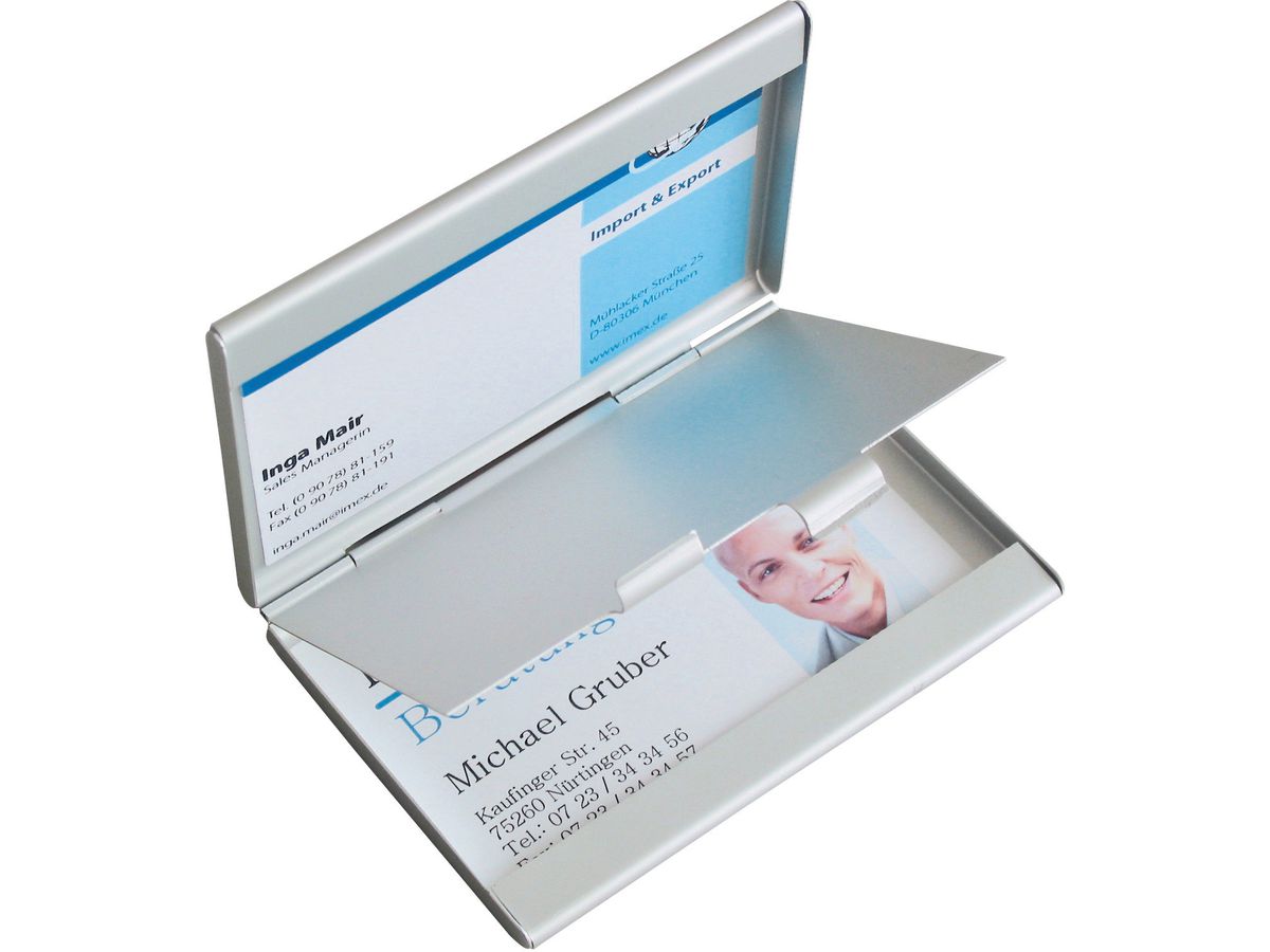 SIGEL Astuc. bigli visita 63x92x10mm VZ136 Alu 2x15 cartas (4004360980633)