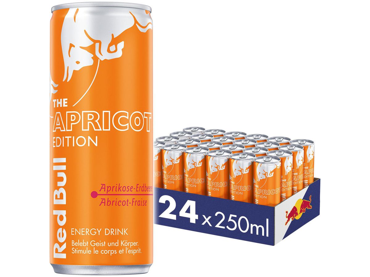 RED BULL Energy Drink Alu RC237868 Apricot Edition 25 cl, 24 pz. (9002490263652)