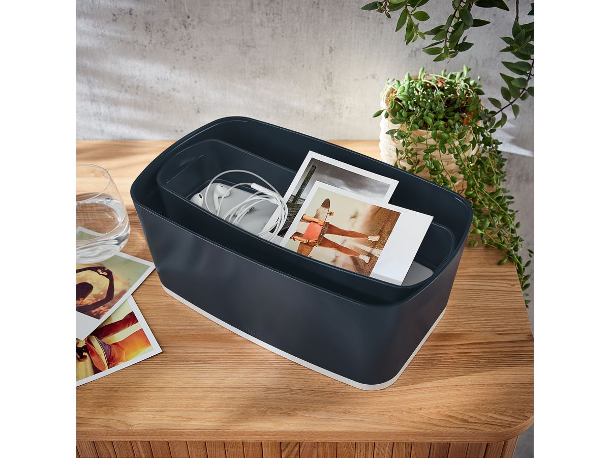 LEITZ MyBox Aufbewahrungsschale Cosy 5265-00-89 grau 105x307x55mm (4002432128174)