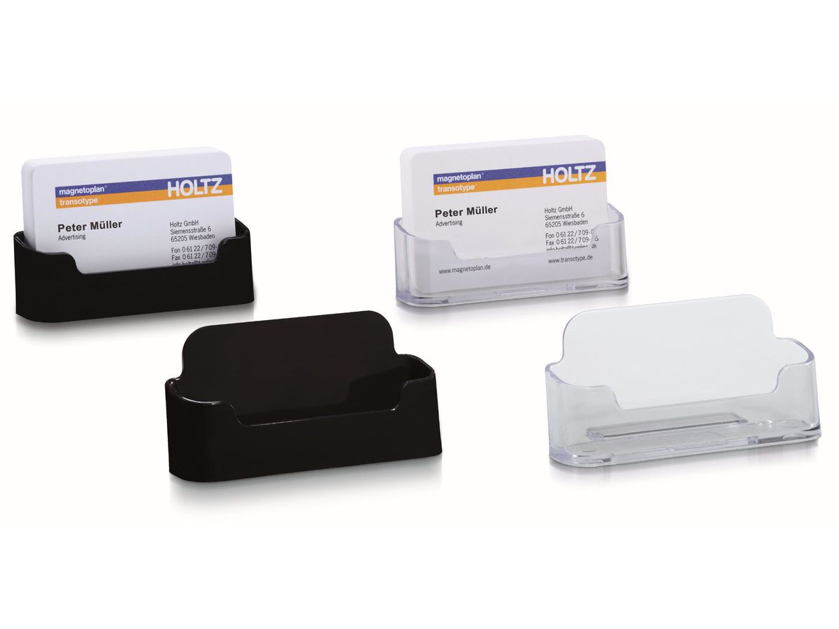 DEFLECTO Manche Carte de Visite 70101 transparent (0079916799995)