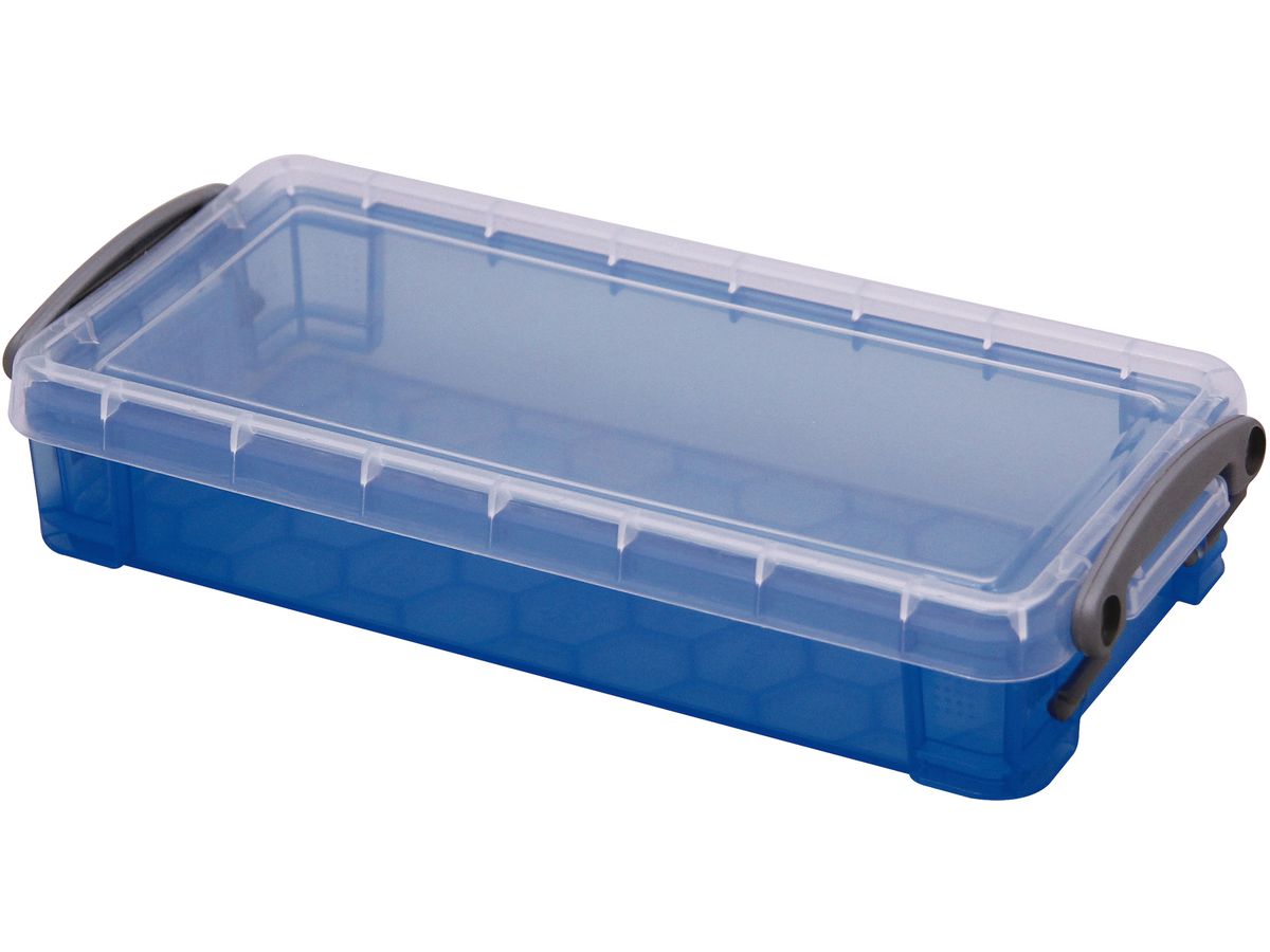 USEFULBOX Box plastica 0,55lt 68501606 blu trasparente (5060024805567)