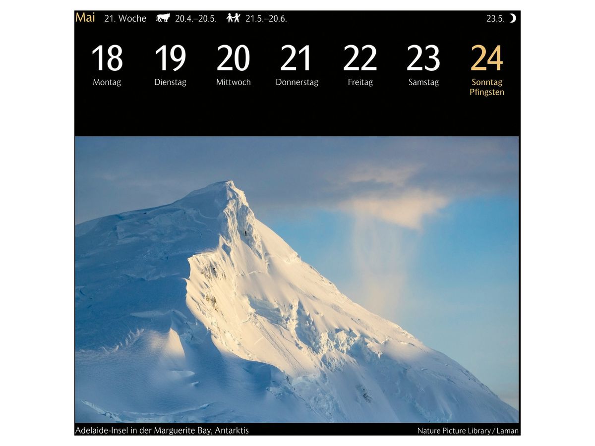 HARENBERG Calendario in cartolina 2026 3310116+26 Magic Nature DE 16x17.5cm (9783840036767)