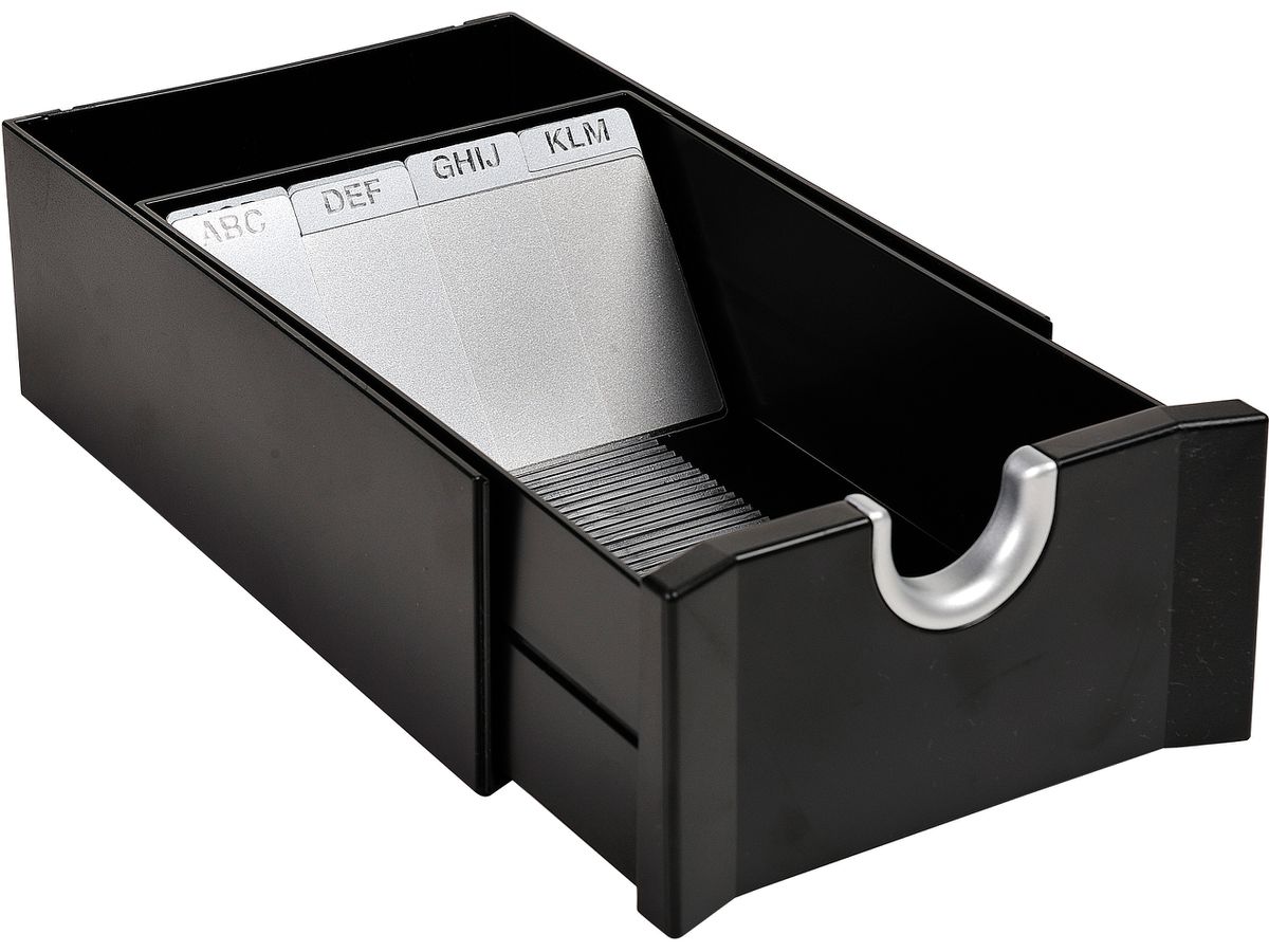 EXACOMPTA Visitenkartenbox Exacard 685411D für 300 Karten 61x114x190mm (9002493093317)