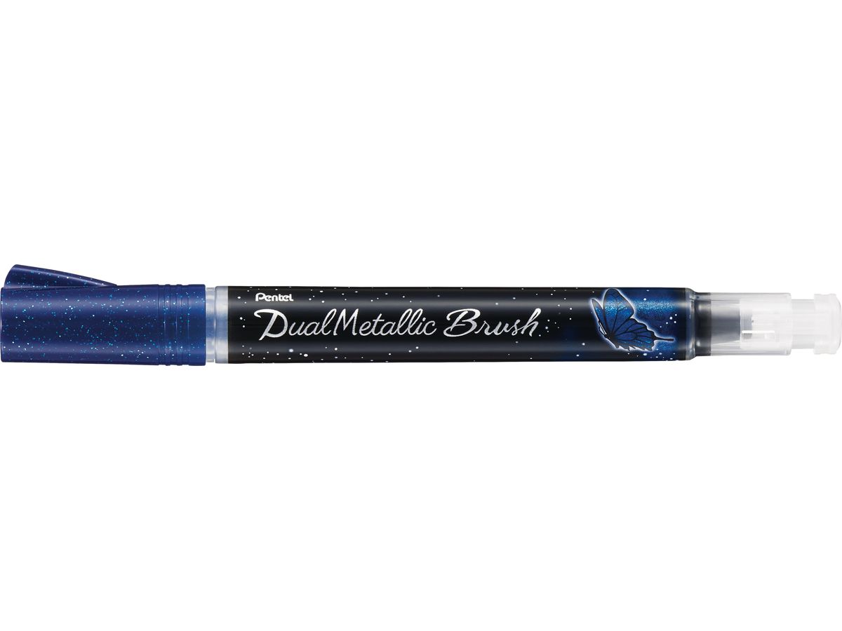 PENTEL Brushpen Dual Metallic XGFH-DC blau (0884851056597)